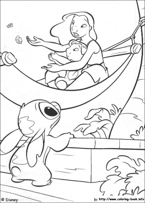 Lilo and Stitch coloring picture